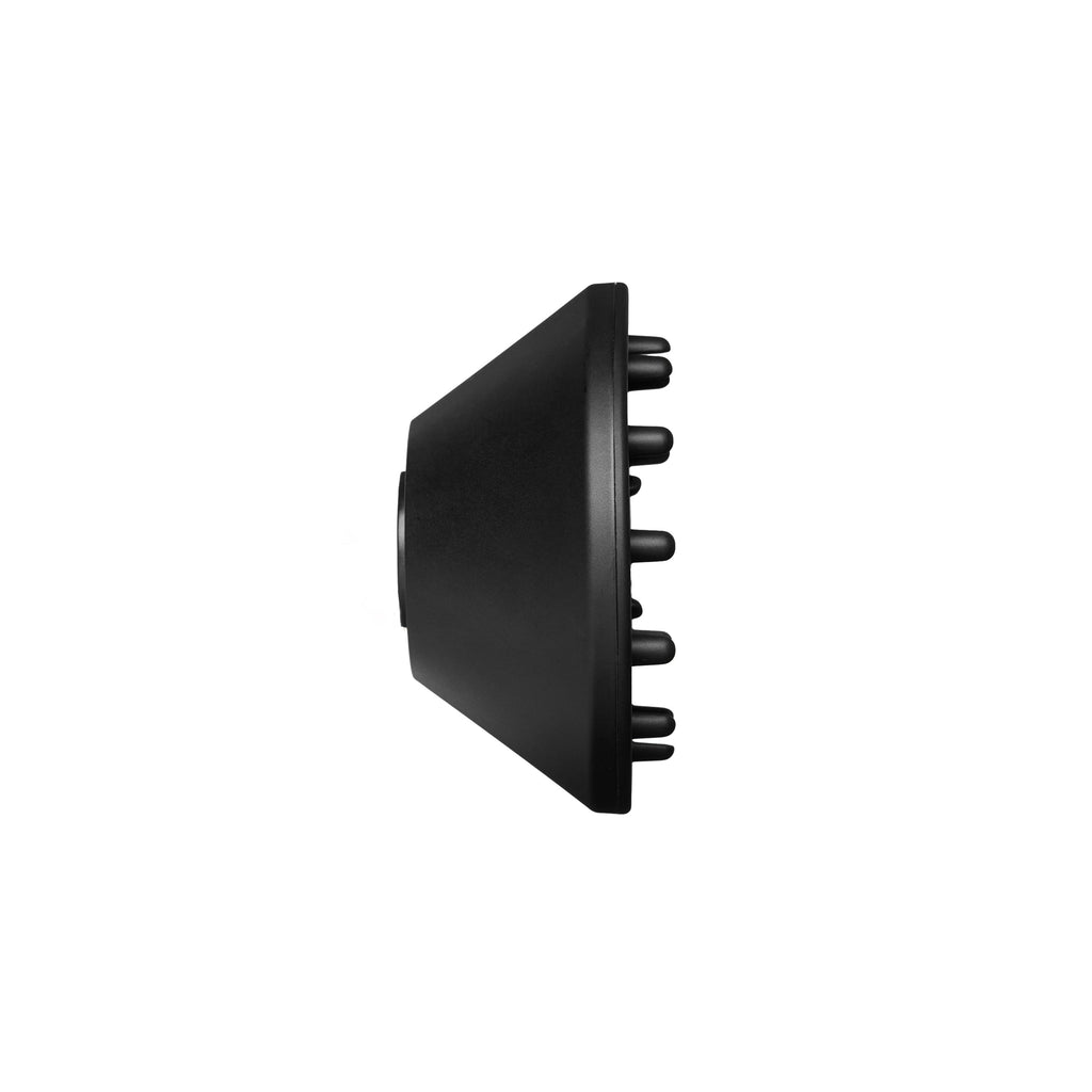 L'ange black diffuser attachment on a blank space