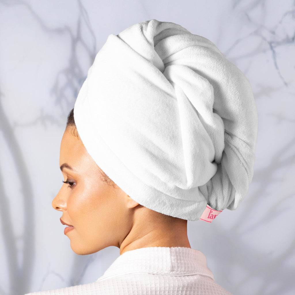 Hair Wrap Towel Medium Lightweight Microfiber 2-Pack Your Workday Hair Styling Essential