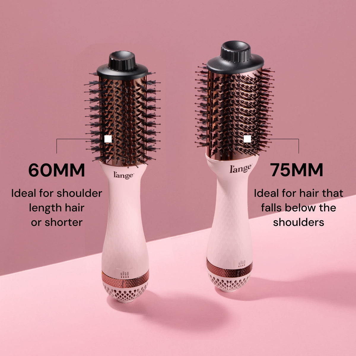 60MM Ideal for Shoulder Length Hair or Shorter; 75MM Ideal for Hair that Falls Below the Shoulders