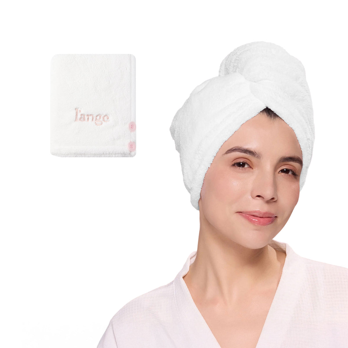 Plush Hair Wrap Towel Medium Ultra-Absorbent Coral Fleece Your Workday Hair Routine Essential