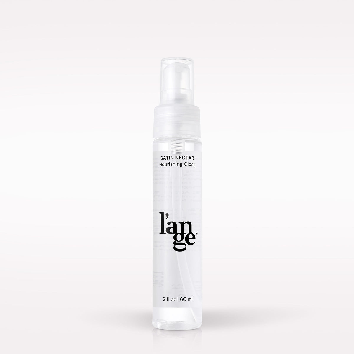L’ange Satin Nectar Nourishing Gloss on a blank background 